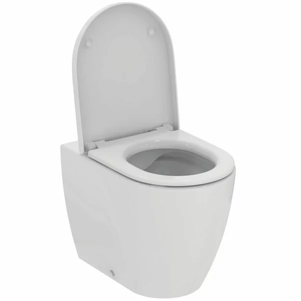 Vase WC - Set vas WC pe pardoseala Ideal Standard Ellisse rimless cu capac softclose alb