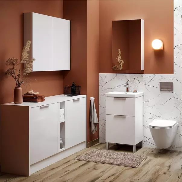 Set vas WC suspendat 743 Cersanit City si capac slim softclose alb [1]