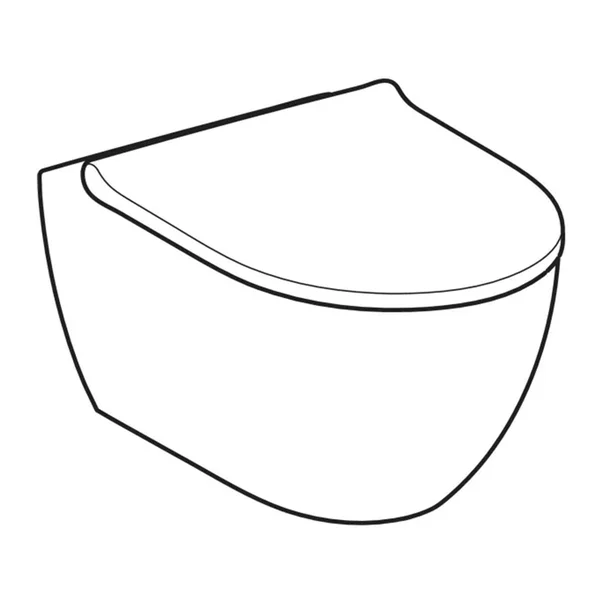 Set vas WC suspendat Geberit Acanto TurboFlush cu capac softclose alb lucios [2]