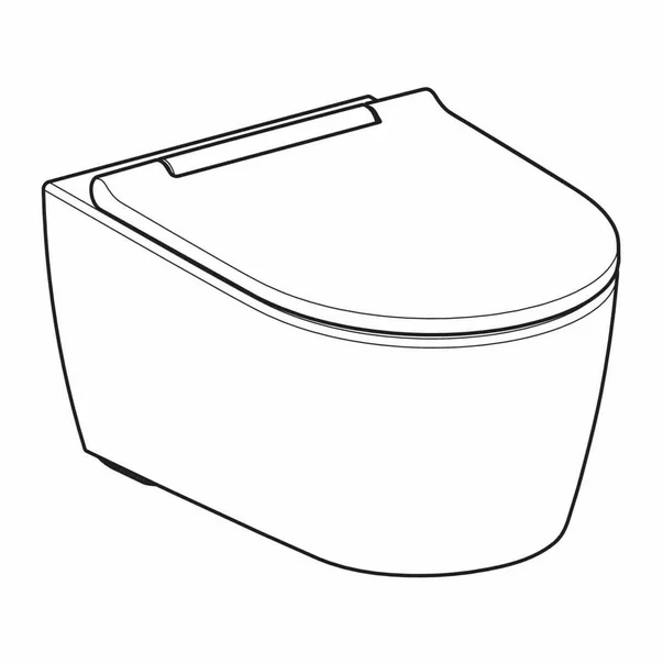 Set vas wc suspendat Geberit One TurboFlush alb cu capac softclose crom [4]