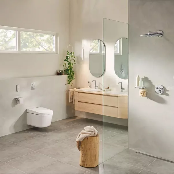 Set vas WC suspendat Grohe Sensia Pro Rimless cu functie bideu electric alb lucios si capac softclose [17]