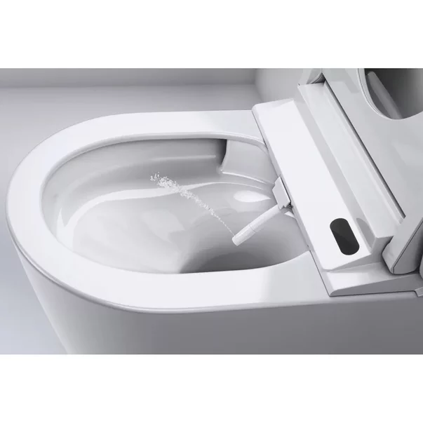 Set vas WC suspendat Grohe Sensia Pro Rimless cu functie bideu electric alb lucios si capac softclose [13]