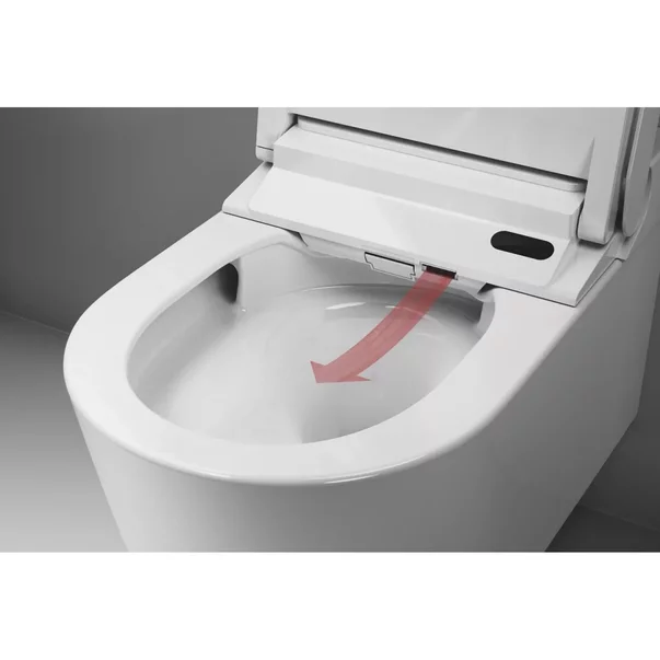 Set vas WC suspendat Grohe Sensia Pro Rimless cu functie bideu electric alb lucios si capac softclose [10]