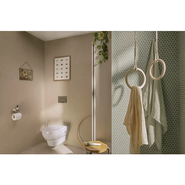 Set vas WC suspendat Hansgrohe GladeLake S AquaChannel Flush cu capac inchidere normala [3]