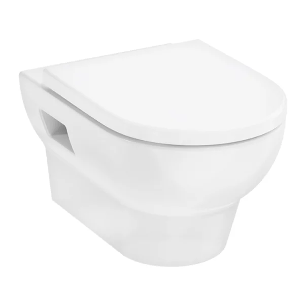 Toalete - Set vas WC suspendat Hansgrohe GladeLake S AquaChannel Flush cu capac inchidere normala