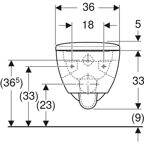 Set vas wc suspendat rimfree cu functie de bideu si capac Geberit Selnova [2]
