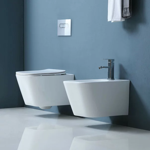 Set vas wc suspendat si capac softclose Fluminia Tornado Flush [2]