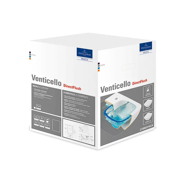 Set vas wc suspendat Venticello Villeroy&Boch cu capac slim softclose [4]