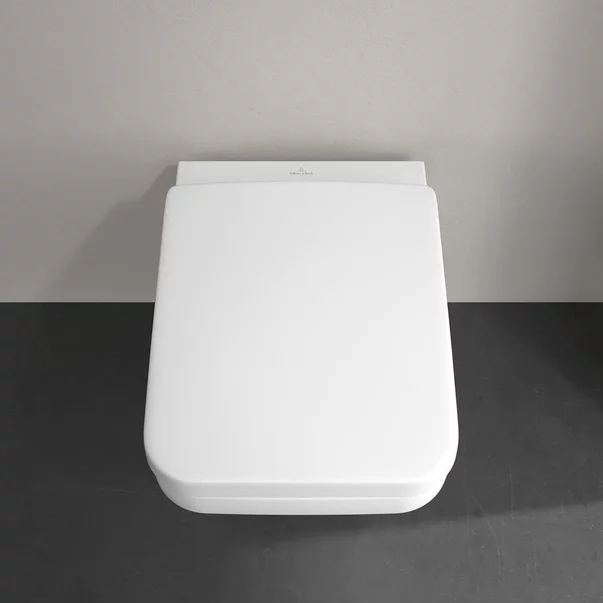 Set vas WC suspendat Villeroy&Boch Arhitectura TwistFlush Rimless alb cu capac softclose [5]