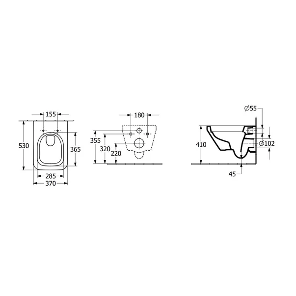 Set vas WC suspendat Villeroy&Boch Arhitectura TwistFlush Rimless alb cu capac softclose [9]