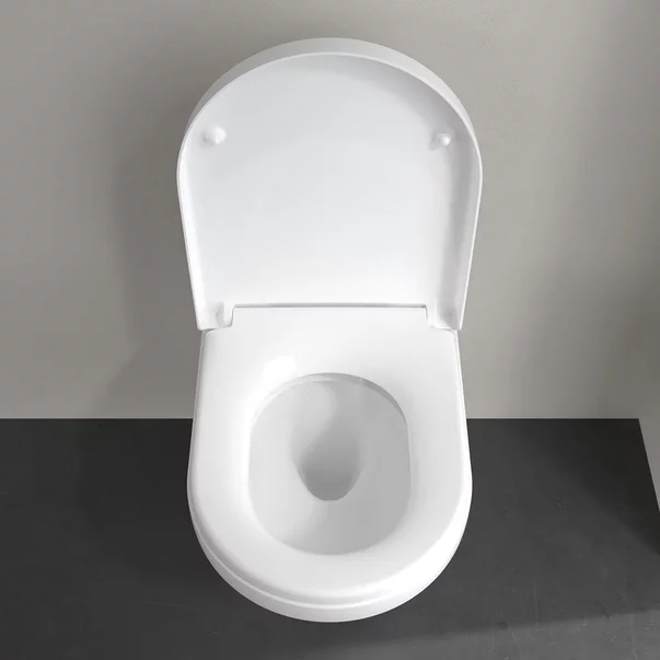 Set vas WC suspendat Villeroy&Boch Arhitectura TwistFlush Rimless cu capac softclose [5]