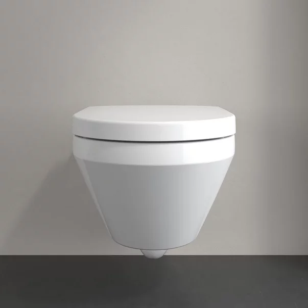 Set vas WC suspendat Villeroy&Boch Arhitectura TwistFlush Rimless cu capac softclose [1]