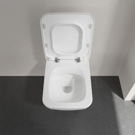 Set vas WC suspendat, Villeroy & Boch, Collaro, cu capac soft close și quick release, alb [4]