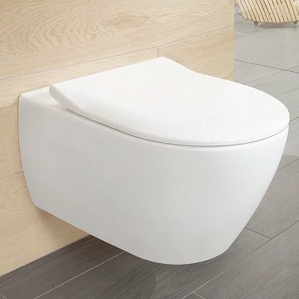 Baie - Set vas wc suspendat Villeroy&Boch Subway 2.0 DirectFlush cu capac slim soft close