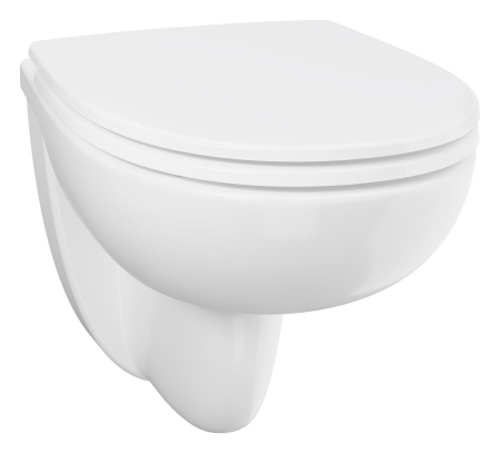 Set WC Grohe 112949SH00, Bau Ceramic, suspendat, Rimless, capac SoftClose, alb [5]