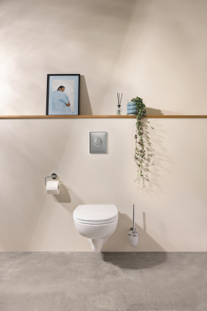 Set WC Grohe 112949SH00, Bau Ceramic, suspendat, Rimless, capac SoftClose, alb [2]