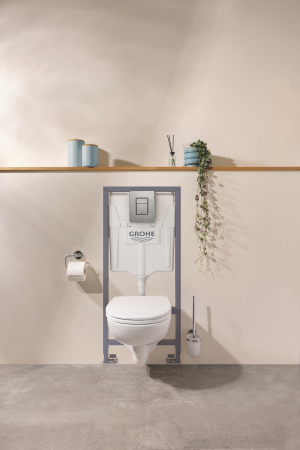 Set WC Grohe 112949SH00, Bau Ceramic, suspendat, Rimless, capac SoftClose, alb [11]
