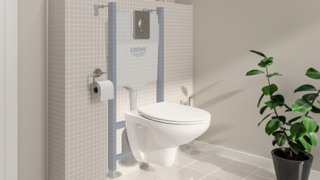 Set WC Grohe 39419000, 156 mm, 197 mm, 90, 110 mm, 180, 230 mm, 531 mm, 368 mm, 2 moduri spalare, Lucios [5]