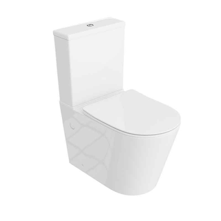 Vase WC - Set WC monobloc, Spectrum, Alfa 2.0, Tornado Flush, cu capac și rezervor, alb