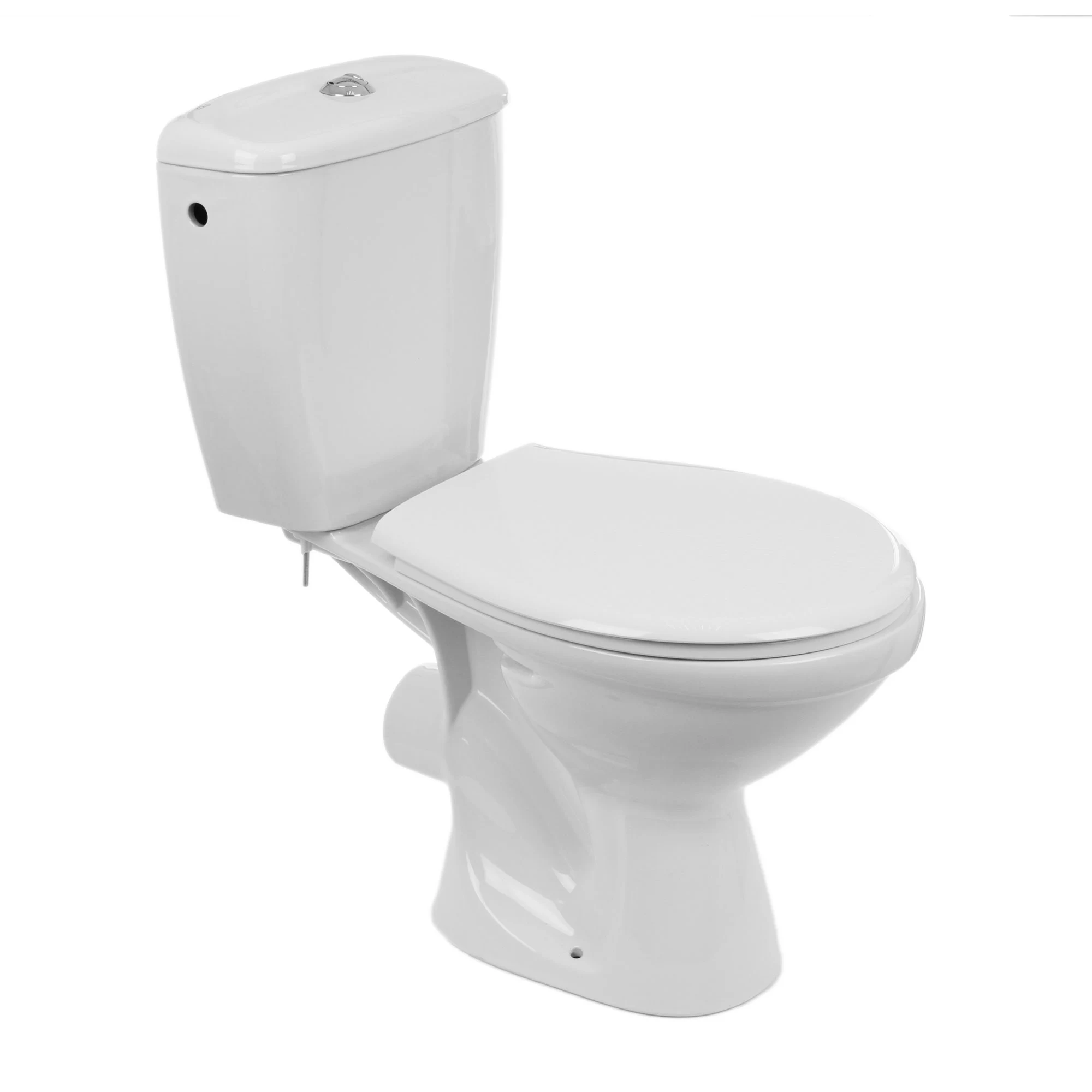 Set WC stativ, Kolo, Idol, cu evacuare orizontala, rezervor si capac inclus, alb [1]