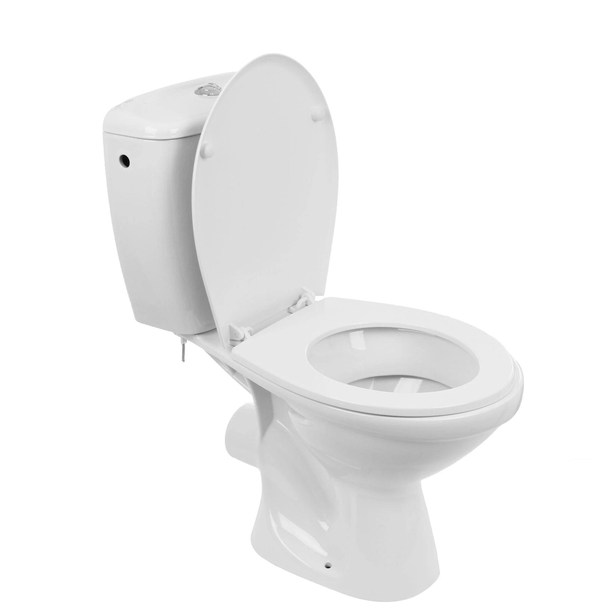 Baie - Set WC stativ, Kolo, Idol, cu evacuare orizontala, rezervor si capac inclus, alb