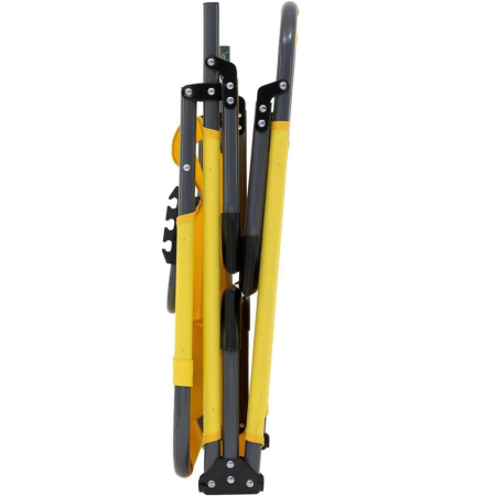 Sezlong 5Five Beach Chair, cadru metalic, pliere compacta, 173x56x27 cm, galben [4]