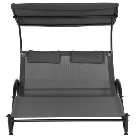  sezlong cu Parasolar - 2 Persoane [6]