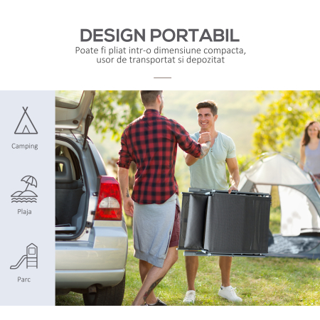  Sezlong de Gradina Pliabil cu Saltea Spatar 7 Pozitii de Inclinare [5]