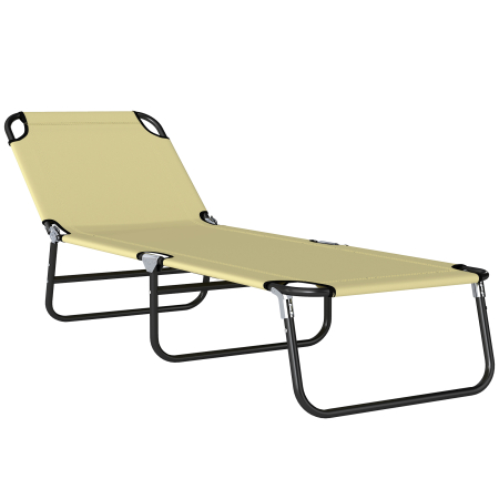 Mobilier gradina si terasa -  Sezlong pentru Gradina cu Spatar Reglabil in 5 Pozitii,