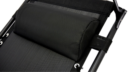 Sezlong pliabil cu parasolar SERSIMO, 85x77x150cm, Negru [8]