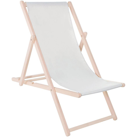 Gradina & balcon - Sezlong pliabil din lemn de fag, autoasamblare, 120kg, gri deschis