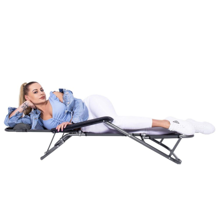Sezlong pliabil GC13, Relax Zero Gravity, 80x60x153cm, Gri [16]