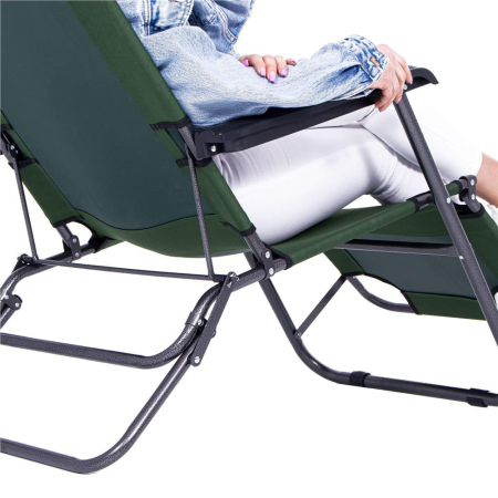 Sezlong pliabil SERSIMO GC5, Relax Zero Gravity, 80x60x153cm, Verde [20]