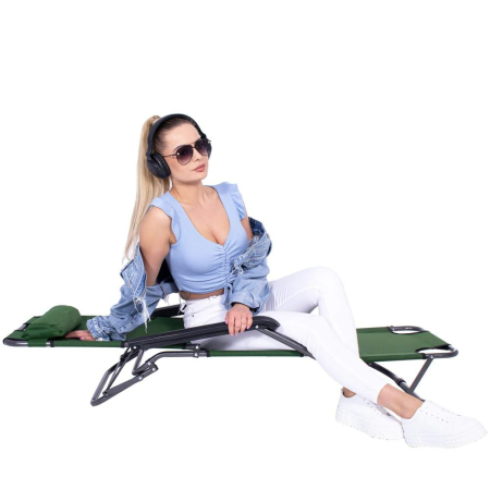 Sezlong pliabil SERSIMO GC5, Relax Zero Gravity, 80x60x153cm, Verde [19]