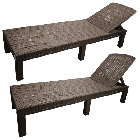 Sezlong pliabil tip valiza, 3 pozitii reglare, structura usoara pentru transport, 186x60x30 cm, maro [6]