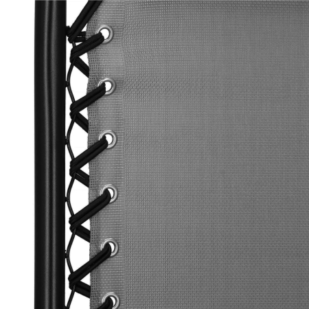 Sezlong scaun pliant plaja sau gradina, Siesta, gravitatie zero, cu tetiera, 175x67x110 cm, gri [7]