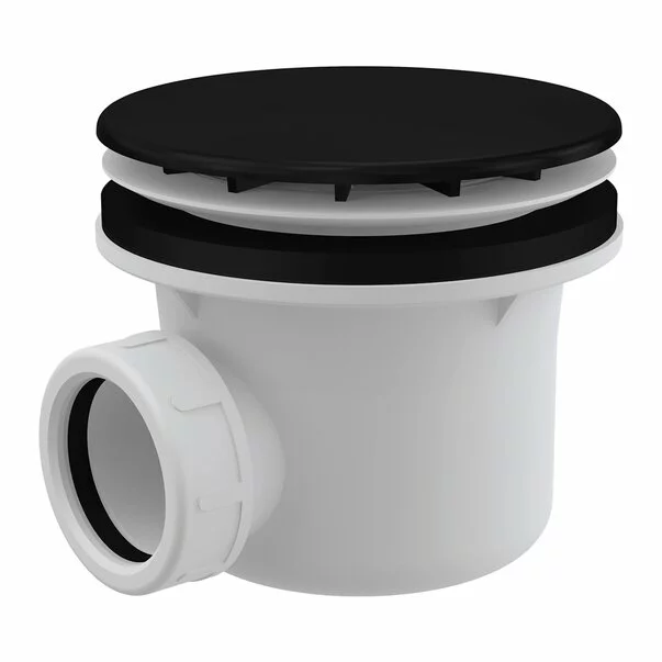 Instalatii sanitare - Sifon cadita negru-mat Alca A49BLACK
