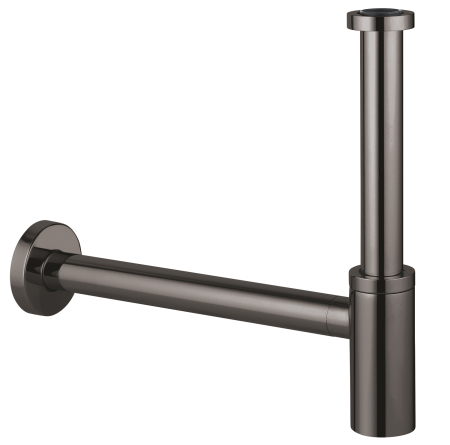 Instalatii sanitare, termice & climatizare - Sifon lavoar Grohe 28912A00, 1 1/4'', alama, sild glisant, curatare, lucios, grafit