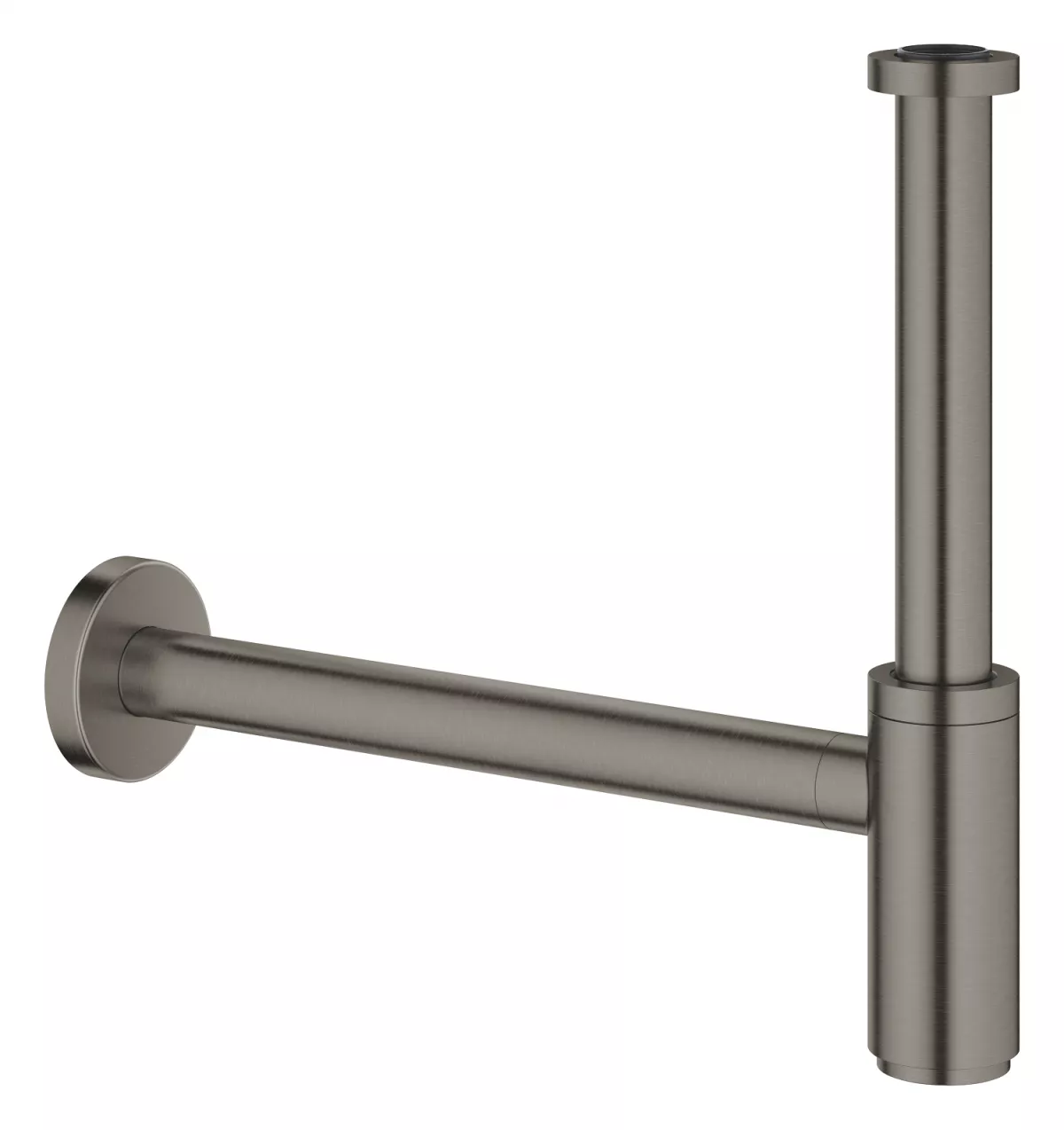 Instalatii sanitare, termice & climatizare - Sifon lavoar Grohe 28912AL0, 1 1/4'', alama, sild glisant, surub curatare, mat, grafit