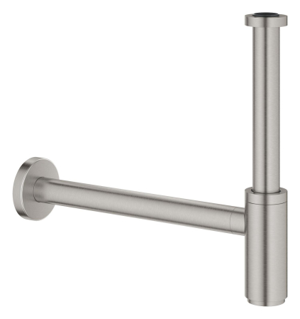 Instalatii sanitare, termice & climatizare - Sifon lavoar Grohe 28912DC0, reglabil, metal, mat, otel satinat