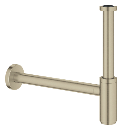 Instalatii sanitare, termice & climatizare - Sifon lavoar Grohe 28912EN0, 1 1/4'', alama, sild glisant, surub curatare, mat, nichel