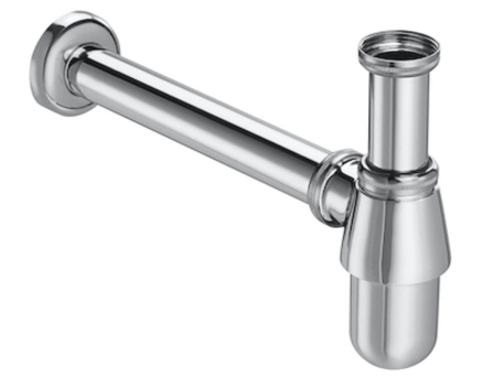 Scurgeri, sifoane, racorduri sanitare - Sifon lavoar Roca A506401614, 255 mm, 215 mm, 1 1/4 conexiune lavoar, 35 diametru, 32 mm conexiune perete, Crom