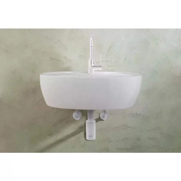 Sifon lavoar rotund alb Alca A400B DN32 metalic [3]