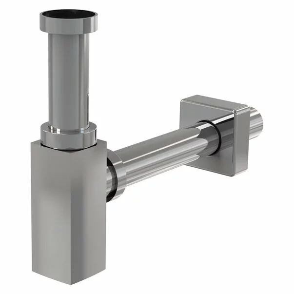 Instalatii sanitare - Sifon lavoar unghiular Alca A401 DN32 metalic