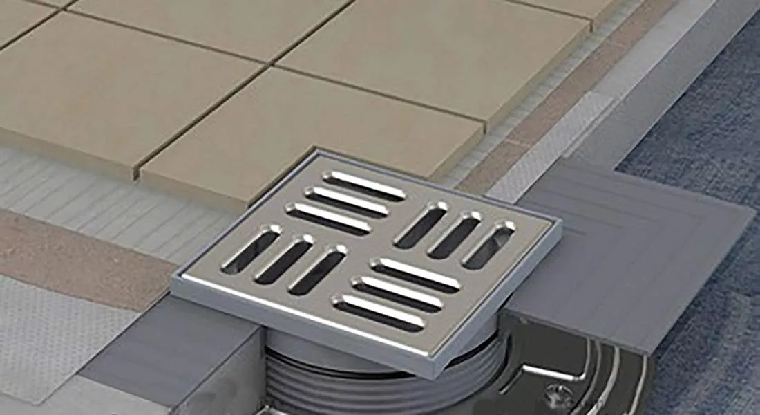 Sifon podea AlcaDrain Simple, incastrat, 105 mm, evacuare verticala, crom, APV4444 [1]