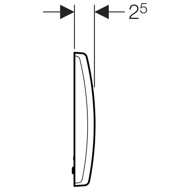 Sistem de comanda a spalarii pentru pisoar Geberit alb cu alimentare baterie [3]