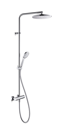 Baie - Sistem de dus Duravit B14280008010, dus B.1, tip incastrare aparent, pentru dus, pentru un dus confortabil zilnic, crom