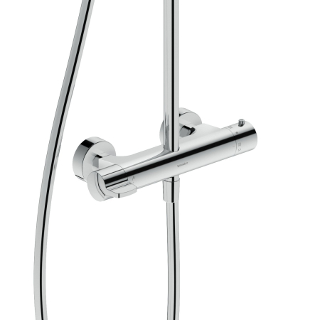 Sistem de dus Duravit B14280008010, dus B.1, tip incastrare aparent, pentru dus, pentru un dus confortabil zilnic, crom [4]