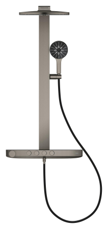 Sistem de dus Grohe 101680AL00 SPA Aqua Pure, termostat, palarie dus 360 mm, debit 15 l/min, grafit mat [2]