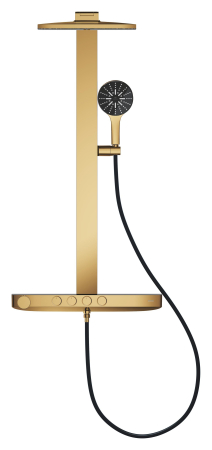 Sistem de dus Grohe 101680GL00 SPA Aqua Pure, termostat, palarie dus 360 mm, 3 functii para dus, auriu lucios [1]
